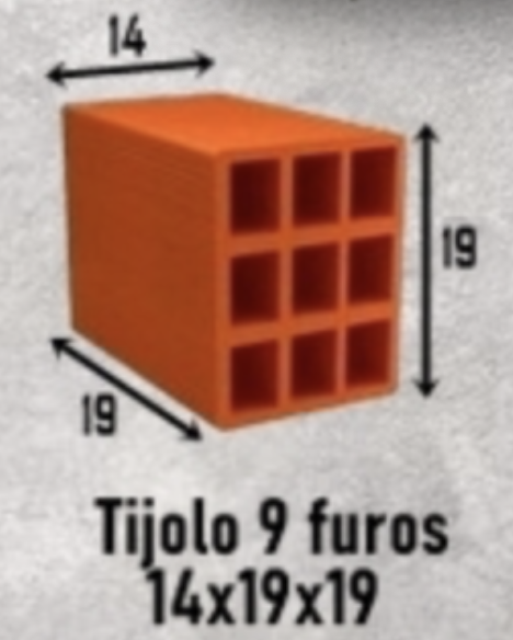 Tijolo 9 Furos